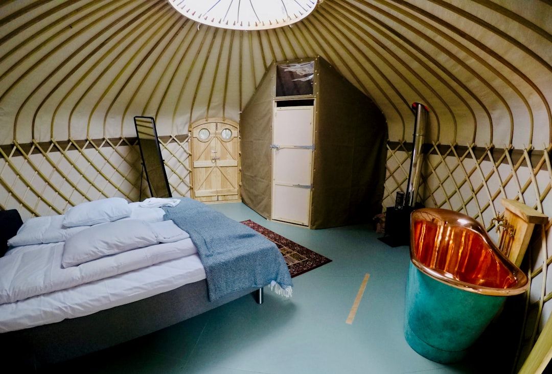 Luxury yurt interior in Chiang Mai