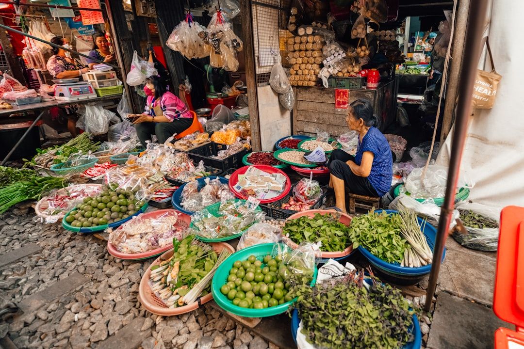 Thai food at a street market in Chiang Mai